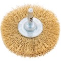 Szczotka druciana 70x15mm 30SWG na trzpieniu mosiężna York Abrasives YRK2952940K