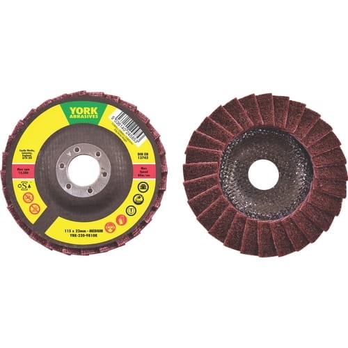 Tarcza polerska 115x22,23mm z włókniny średnia York Abrasives YRK2209810K