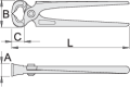 Obcęgi stolarskie 180mm Unior (601342) 530/4