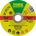 Tarcza tnąca płaska 9x1/8x7/8" A30TBF York Abrasives YRK2308080K