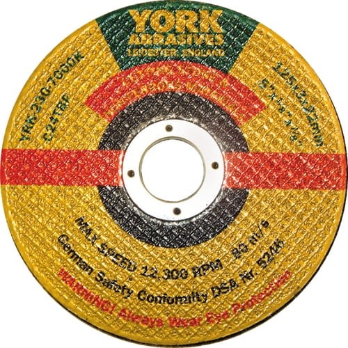 Tarcza tnąca płaska 12x1/8x20mm C24RBF York Abrasives YRK2309090K