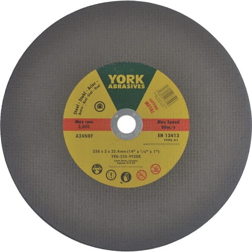 Tarcza tnąca płaska 14x1/8x1" A24NBF York Abrasives YRK2309920K