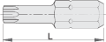 Końcówki wkrętakowe Torx o profilu TX zestaw 3szt. TX25 Unior (602436) 6492C8