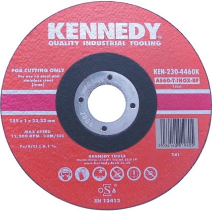 Tarcza typu Inox Cut-Off 125x1x22,23mm AS60 Kennedy KEN2304460K