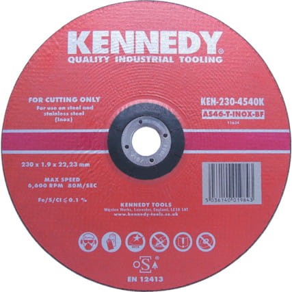 Tarcza typu Inox Cut-Off 230x1,9x22,23mm AS46 Kennedy KEN2304540K