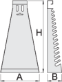 Metalowy stojak na klucze płaskie 185x50x33 Unior (605160) 977/1