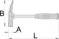 Młotek ciesielski z magnesem 550 Unior (605516) 805A