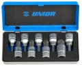 Zestaw nasadek imbusowych 5-17mm 9szt. trzpieniowych 1/2" w metalowej kasecie Unior Tools 607064 192/14