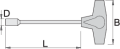 Klucz nasadowy 10 z uchwytem Tmm Unior (608288) 193N