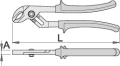 Szczypce nastawne 180mm Unior (608690) 445/4G