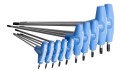 Zestaw wkrętaków Torx TX6-TX45 10szt. T6-T45 z uchwytem T w kartonie Unior Tools (608880) 193TXCB