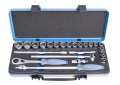 Zestaw kluczy nasadowych 1/2" 10-32mm 24szt. w metalowej kasecie Unior Tools (611939) 190BI6P24