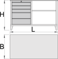 Stół warsztatowy 1500X750X925 Unior (612328) 946A