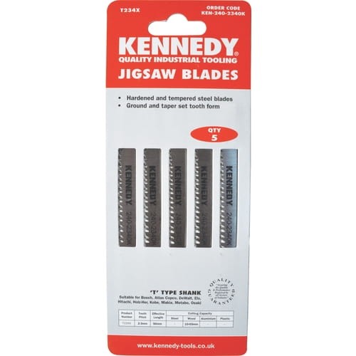 Brzeszczoty do wyrzynarek odpowiednik Bosch T234X opakowanie 5szt. Kennedy KEN2402340K