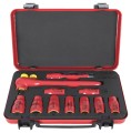 Zestaw kluczy nasadowych izolowanych 1/2" w metalowej skrzynce 10-24/11 Unior (612678) 190VDE6P11A