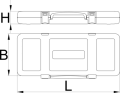 Metalowe pudełko 3/8"VDE Unior (612694) K