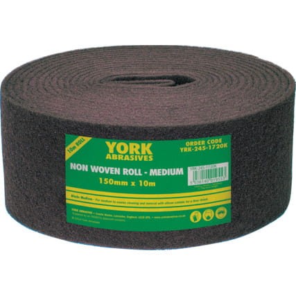 Rola 150mm z nietkanego materiału średnia czarna 10m 100szt. York Abrasives YRK2451720K