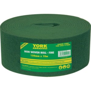 Włóknina szlifierska drobna rola 150mm 10m z nietkanego materiału zielona 100szt. York Abrasives YRK2451740K YRK-245-1740K