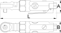 Pneumatyczny klucz kątowy 3/8" 27Nm Unior (615318) 1531
