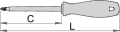 Wkrętak krzyżakowy (PZ) w izolacji VDE PZ 1X80 Unior (616483) 623VDE