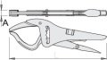 Szczypce nastawne samoblokujące 270mm Unior (616721) 434/3A