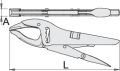 Szczypce nastawne samoblokujące 250mm Unior (616723) 434/3C