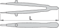 Pęseta prosta 150mm Unior (616847) 1340VDEDP