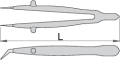 Pęseta odgięta 150mm Unior (616848) 1341VDEDP
