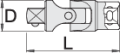 Przegub 3/4" 107mm Unior (617657) 197.6/1