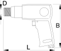Udarowy młotek pneumatyczny 170mm Unior Tools (617714) 1514