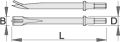 Dłuto do cięcia blachy 180 Unior (617721) 1514A4 Wyprzedaż