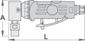 Pneumatyczna szlifierka kątowa 162 Unior Tools (617732) 1516A