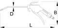 Pistolet do przedmuchiwania 260 Unior (617767) 1508A