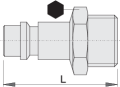 Złączka męska R3/8" Unior (617798) 1507Z7