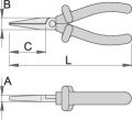 Szczypce płaskie długie izolowane 160mm Unior (619183) 472/1VDEDP Wyprzedaż