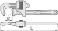 Regulowany klucz do rur 24" 600 Unior (619791) 494/6