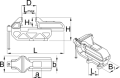 Imadło ślusarskie z systemem szybkiego przesuwu 150 Unior (621568) 721Q/6