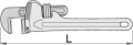 Wzmocniony klucz do rur 10" Unior (626113) 492/6-H