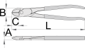Szczypce tnące boczne SHARK 250mm wzmocnione 467SHARK/4DP Unior (626490)