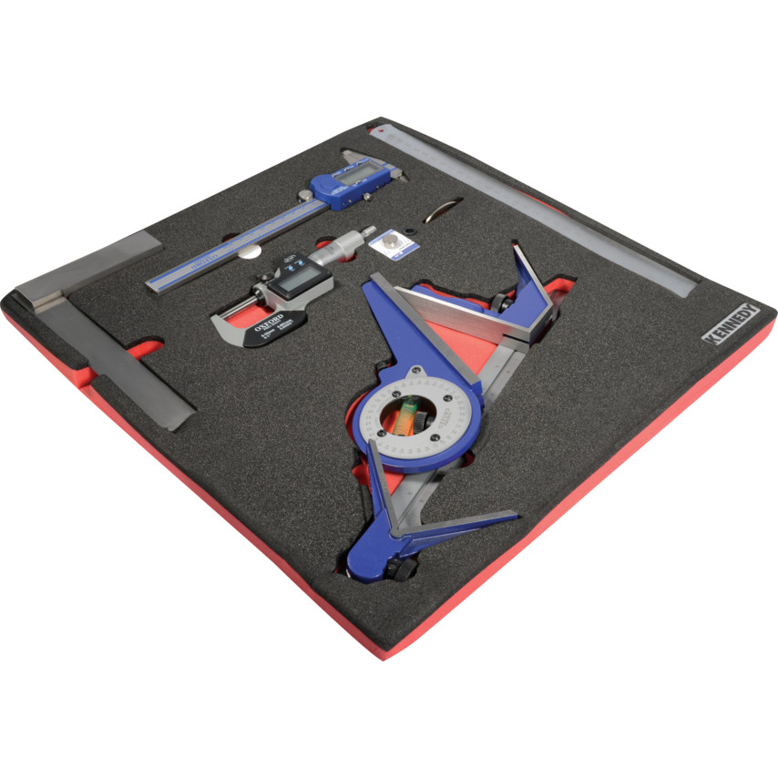 5PCS ENGINEERS MEASUREING SETWITH FOAM T0691 Kennedy KEN5950025K KEN-595-0025K