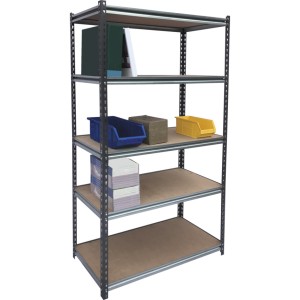 5-SHELF RIVET SHELVING1800x1000x400mm 175KG PER SHELF Matlock MTL4050375A MTL-405-0375A