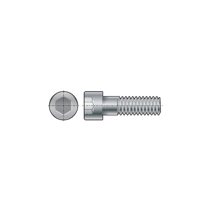 M2x20 Śruba imbusowa łeb walcowy klasa 12.9 Qualfast QFT6000919X QFT-600-0919X