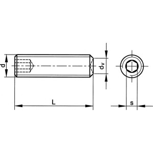 M3x4 wkręt dociskowy PLAIN CUP (GR-45H) (14.9) Qualfast QFT6023080Q QFT-602-3080Q