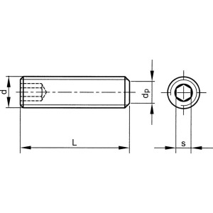 M16x25 wkręt dociskowy płaskie zakończenie (GR-45H) (14.9) Qualfast QFT6023473R QFT-602-3473R
