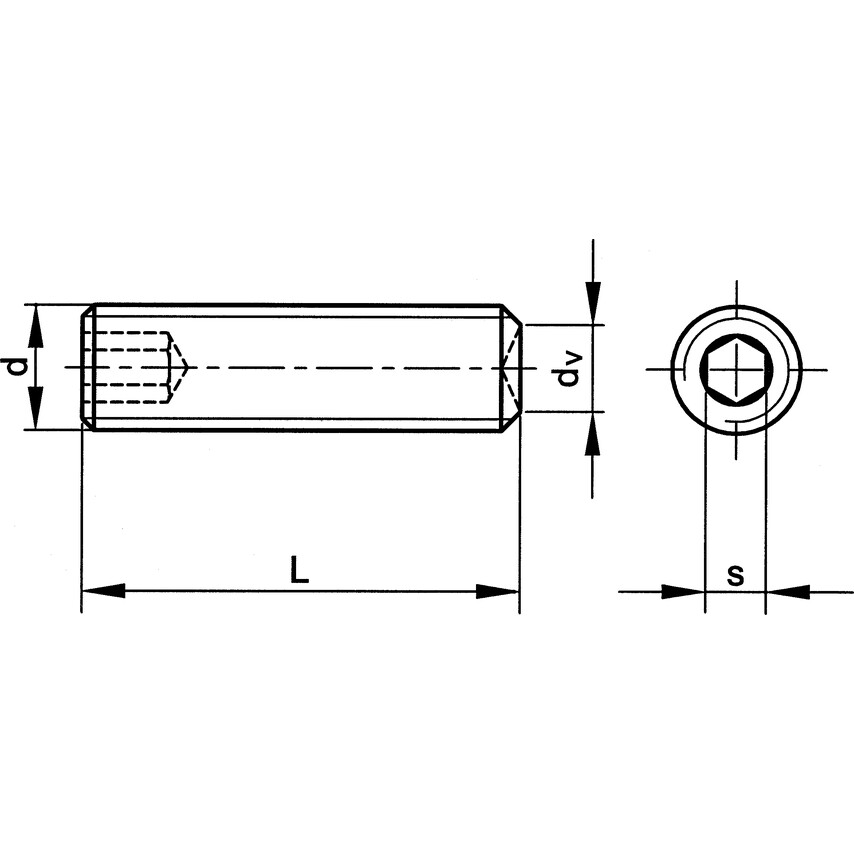 M24x50 wkręt dociskowy PLAIN CUP (GR-45H) (14.9) Qualfast QFT6023591P QFT-602-3591P