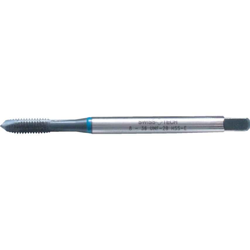 Gwintownik 7/16"x20 UNF inox do stali nierdzewnej niebieski pasek SP/PT DIN374 HSS-EVSwisstech SWT1853213B SWT-185-3213B