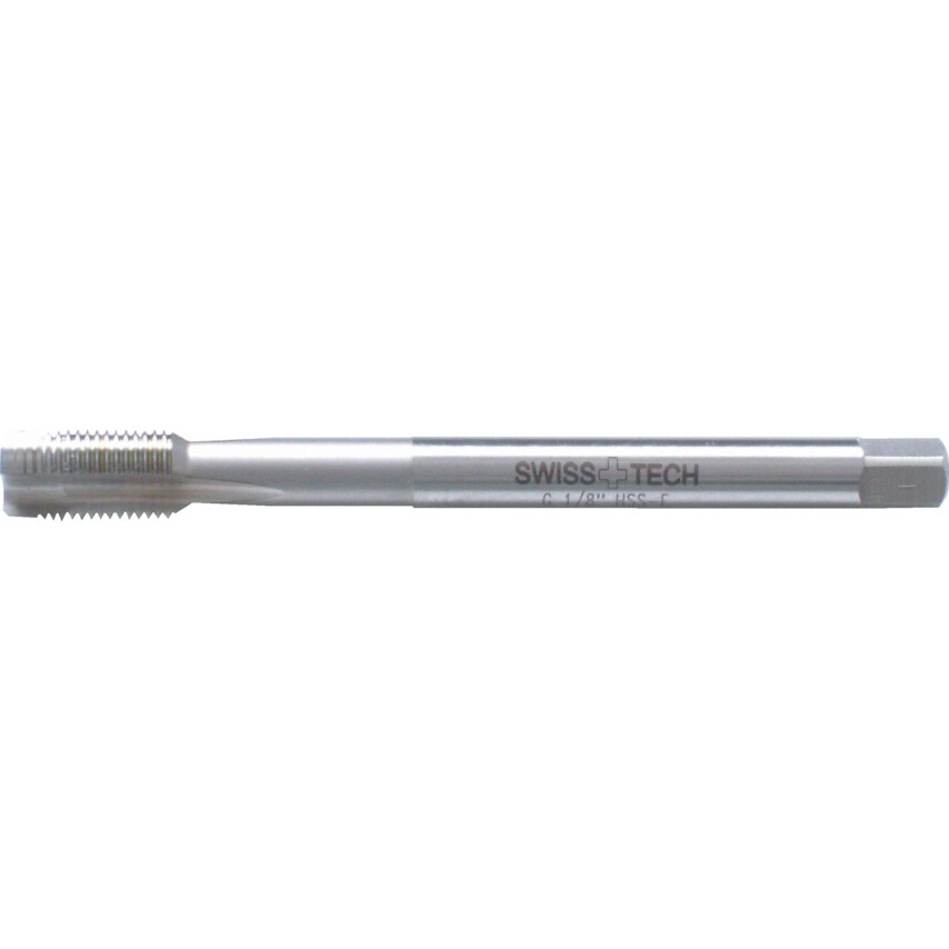 Gwintownik 1/4"x19 BSP inox do stali nierdzewnej niebieski pasek SP/PT DIN5156 HSS-EVSwisstech SWT1853404B SWT-185-3404B