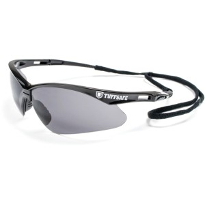 RIGID GREY SAFETY GLASSES Tuffsafe TFF9602336F TFF-960-2336F