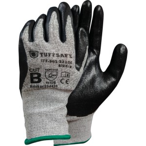 Rękawice CUT B 13G FOAM NITRILE PALMCOATED GLOVE SIZE 7 Tuffsafe TFF9612210C TFF-961-2210C
