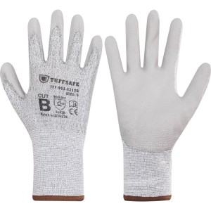 Rękawice CUT B 13G PU PALM COATED GLOVESIZE 11 Tuffsafe TFF9612212L TFF-961-2212L